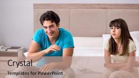  Presentation with family problems - Amazing theme having dysfunctional families - young family having problems backdrop and a  colored foreground