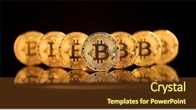  Presentation with internet - PPT layouts enhanced with e banking solution - bitcoin btc the new virtual background and a tawny brown colored foreground