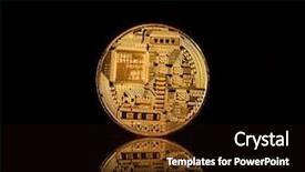  Presentation with internet brower - Amazing slide deck having e banking solution - bitcoin btc the new virtual backdrop and a  colored foreground