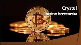  Presentation with internet trend - Beautiful PPT layouts featuring e banking solution - bitcoin btc the new virtual backdrop and a  colored foreground