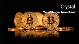  Presentation with internet of thing - Colorful PPT theme enhanced with e banking solution - bitcoin btc the new virtual backdrop and a  colored foreground