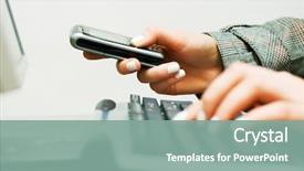  Presentation with education on computer black hands - Theme with e commerce - female hands working background and a seafoam green colored foreground