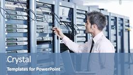  Presentation with young business man - Presentation with e commerce - young engeneer business man background and a teal colored foreground