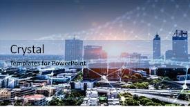  Presentation with social commerce - Audience pleasing presentation consisting of e-commerce and social concept backdrop and a light blue colored foreground