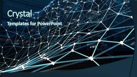  Presentation with social commerce - Presentation having e-commerce and social concept background and a navy blue colored foreground