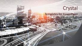  Presentation with social commerce - Beautiful slides featuring e-commerce and social concept backdrop and a lemonade colored foreground