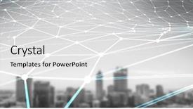  Presentation with social commerce - Colorful slide deck enhanced with e-commerce and social concept backdrop and a  colored foreground