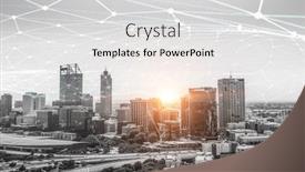  Presentation with social commerce - Slides featuring e-commerce-and-social-concept background and a light gray colored foreground