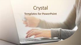  Presentation with credit card - Audience pleasing PPT layouts consisting of e-commerce concept woman backdrop and a cream colored foreground