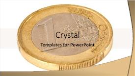  Presentation with euro - Beautiful slide deck featuring e commerec tempelete - one euro coin isolated backdrop and a  colored foreground