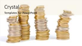  Presentation with euro - Beautiful presentation theme featuring e commerec tempelete - one euro coin isolated backdrop and a lemonade colored foreground