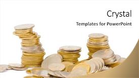  Presentation with euro - Audience pleasing PPT layouts consisting of e commerec tempelete - one euro coin isolated backdrop and a white colored foreground