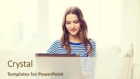  Presentation with entertainment - Beautiful theme featuring e entertainment - home technology and internet concept backdrop and a cream colored foreground