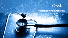  Presentation with fiber optics - Slides with e health - fiber optics background with lots background and a teal colored foreground