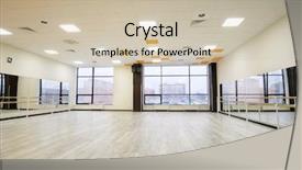  Presentation with dancing - Amazing slide set having e health - interior of a dancing hall backdrop and a soft green colored foreground