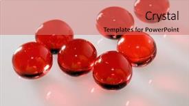  Presentation with capsules - Theme enhanced with e health - red capsules background and a coral colored foreground