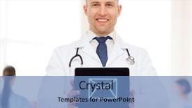  Presentation with medicine - PPT theme consisting of e health app - medicine profession and healthcare concept background and a teal colored foreground