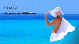  Presentation with relaxing - Theme enhanced with e invited - beautiful young woman relaxing background and a  colored foreground