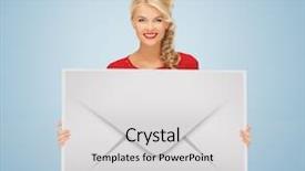  Presentation with virtual talk shows - Amazing slide set having e invited - picture of smiling woman showing backdrop and a light gray colored foreground