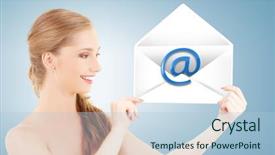  Presentation with virtual talk shows - Audience pleasing slide deck consisting of usps - usp button showing unique selling backdrop and a  colored foreground.