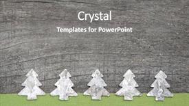  Presentation with fabric - Amazing presentation theme having e invited - wooden christmas trees with green backdrop and a gray colored foreground