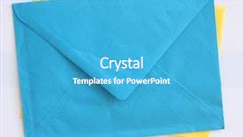  Presentation with envelope - Cool new presentation with e invited - yellow and a blue envelope backdrop and a teal colored foreground