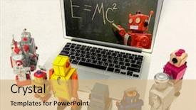  Presentation with cyber stalking computer laptop suffering - Beautiful presentation design featuring e learning blackboard - teaching remotely on a laptop backdrop and a yellow colored foreground