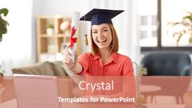  Presentation with learning - Presentation consisting of e-learning-education-and-people background and a coral colored foreground