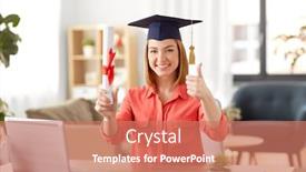  Presentation with learning - Presentation theme with e-learning-education-and-people background and a coral colored foreground