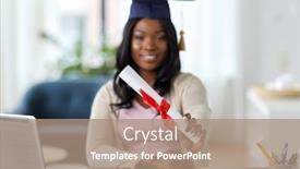  Presentation with african people - Audience pleasing PPT theme consisting of e-learning-education-and-people backdrop and a coral colored foreground