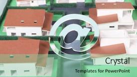  Presentation with housing - PPT theme featuring bread with cheese and honey background and a lemonade colored foreground