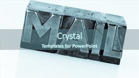  Presentation with lead - Colorful PPT theme enhanced with e-mail written in lead backdrop and a ocean colored foreground