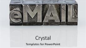  Presentation with lead - PPT layouts having e-mail written in lead background and a light gray colored foreground