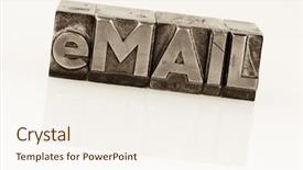  Presentation with lead - Amazing PPT layouts having e-mail written in lead backdrop and a cream colored foreground