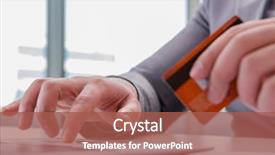  Presentation with earn money for shopping online - Amazing slide set having e marketing - male businessman doing online shopping backdrop and a  colored foreground