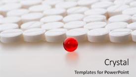  Presentation with medical pills - Cool new PPT theme with  backdrop and a  colored foreground