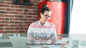  Presentation with home documents - Cool new slides with e study - waist up portrait of smiling backdrop and a light blue colored foreground