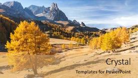  Presentation with autumn - Cool new presentation with e tourism - clar e valley during autumn backdrop and a  colored foreground