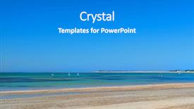  Presentation with beach - Amazing theme having e tourism - ile de r e- beach backdrop and a gray colored foreground