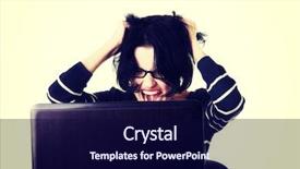  Presentation with student healhty - Amazing PPT theme having e waste - angry student woman backdrop and a navy blue colored foreground