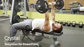  Presentation with bar - Presentation theme consisting of e-z curl bar skull background and a gray colored foreground