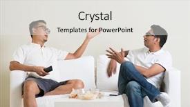  Presentation with friendship - Slide set consisting of each other and having argument background and a white colored foreground