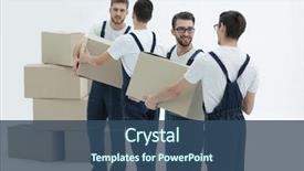  Presentation with pass the batton - Slide deck featuring each other boxes when moving background and a ocean colored foreground