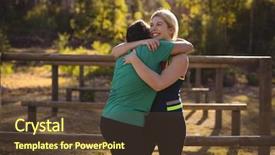  Presentation with obstacle course - Slide deck with each other during obstacle course background and a tawny brown colored foreground