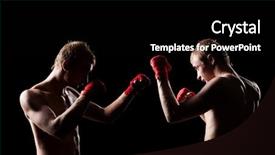  Presentation with boxers - Amazing slide deck having each other in a match backdrop and a black colored foreground