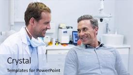  Presentation with dentist - Amazing PPT layouts having each other in dental backdrop and a light blue colored foreground