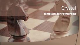  Presentation with chess board - Theme featuring each other on a chess background and a  colored foreground