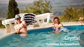  Presentation with guns - Audience pleasing presentation theme consisting of each other with water guns backdrop and a teal colored foreground