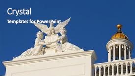  Presentation with hands holding - Colorful PPT theme enhanced with eagle above with capitol gold backdrop and a ocean colored foreground