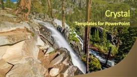  Presentation with tahoe - Theme consisting of eagle falls at lake tahoe background and a tawny brown colored foreground